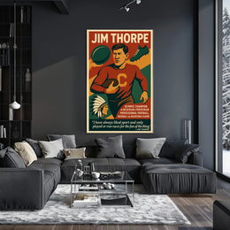 Celebrating Jim Thorpe A Multifaceted Sports Legend Poster