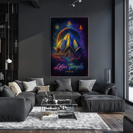 Lotus Temple India Poster
