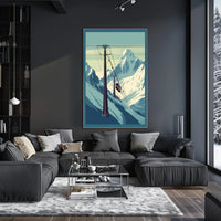 Mountain Cable Car Journey Poster