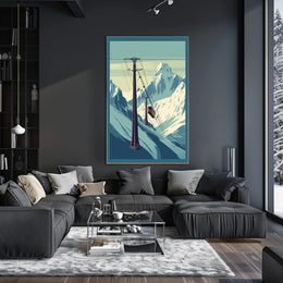Mountain Cable Car Journey Poster