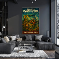Iowa Tourism: Nature and Community, Travel Poster