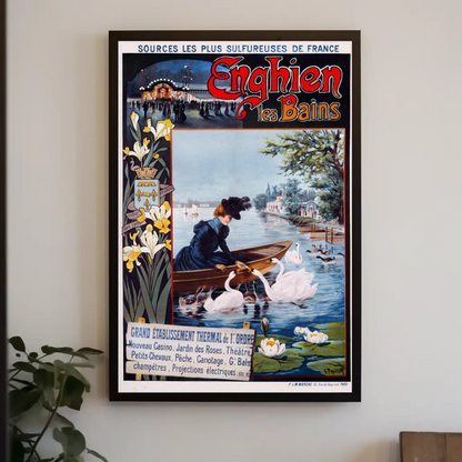Enghien les Bains Vintage Poster