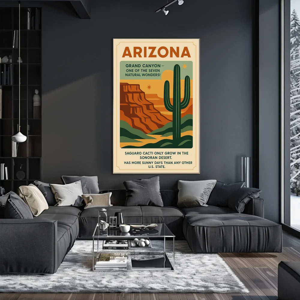 Explore Arizona's Wonders Vintage Travel Poster