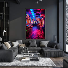 Neon Arcade Nostalgia Poster