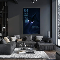 B-1 Lancer Modern Aircraft Military Poster