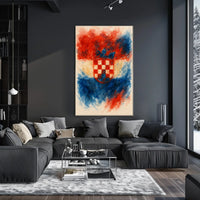 Croatian Coat Of Arms Artistic Poster