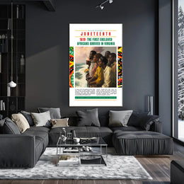 Black History Arrival Commemorative Art Print - Heritage Poster