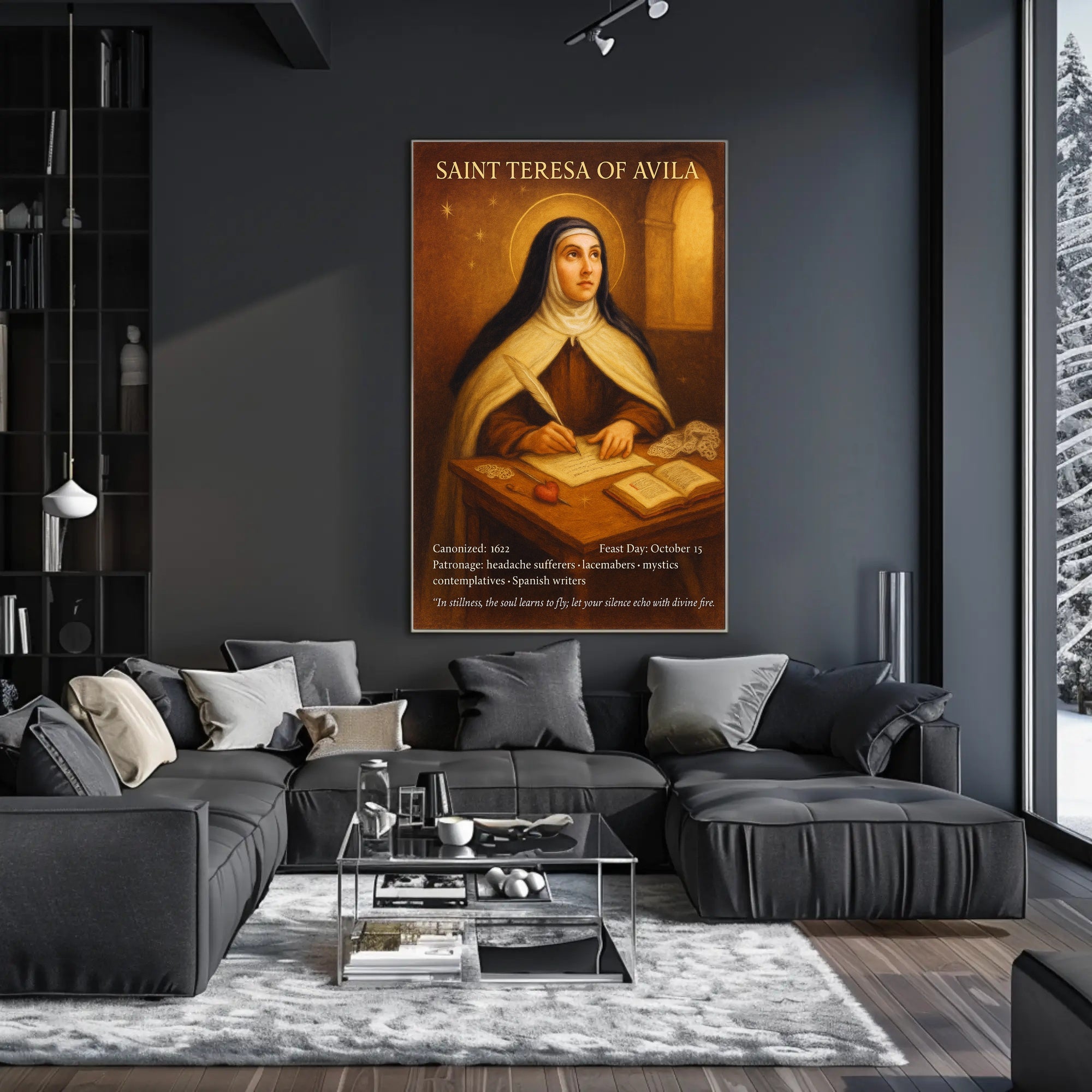 Saint Teresa of Avila Patron Saint Poster PosterGoat