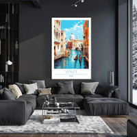 Venice Canal Scene Poster