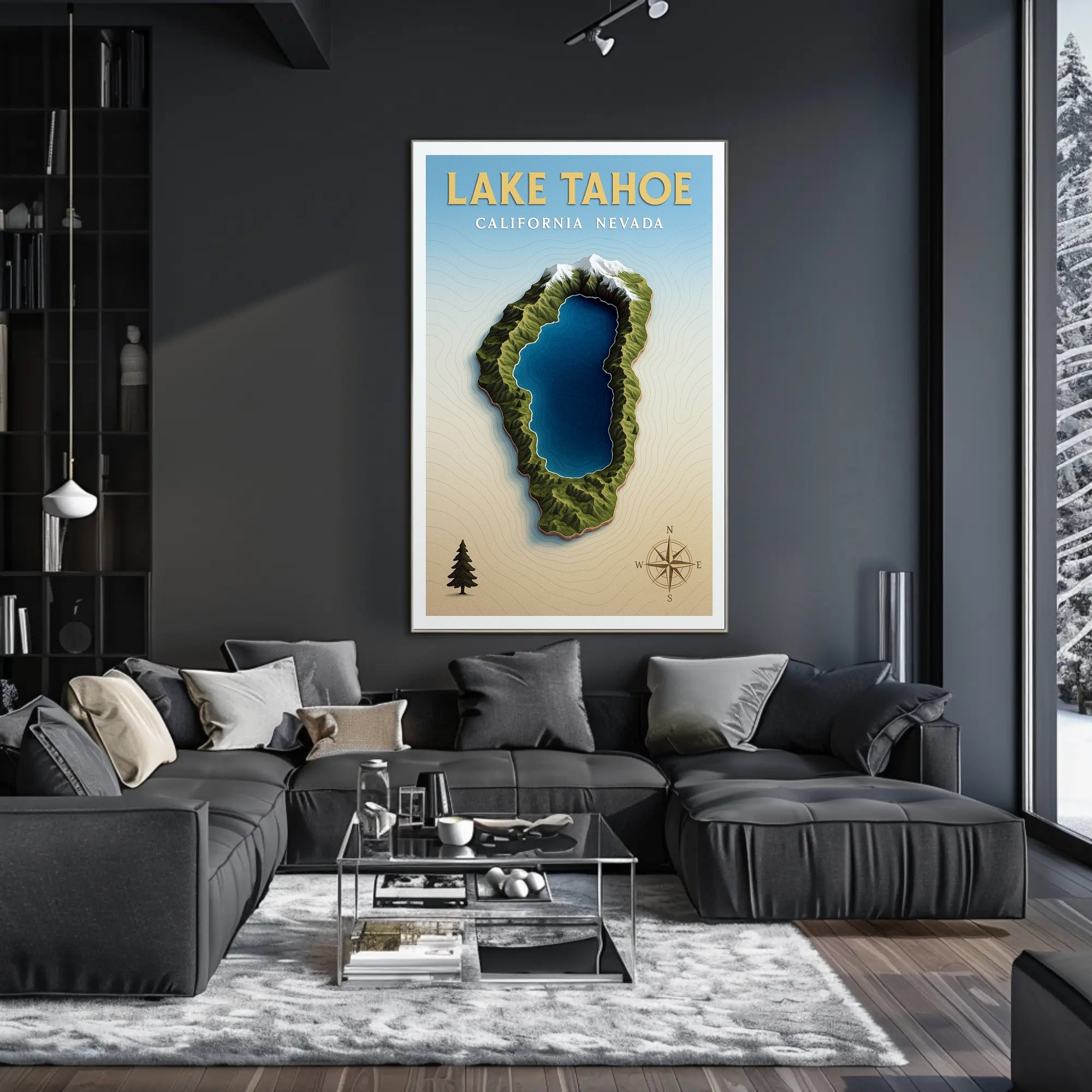Lake Tahoe Adventure Poster PosterGoat