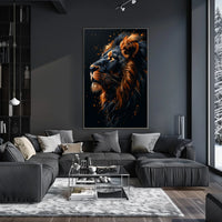 Majestic Lion Portrait Poster
