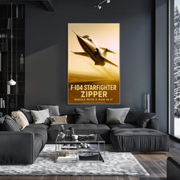 F-104 Starfighter Zipper Poster PosterGoat