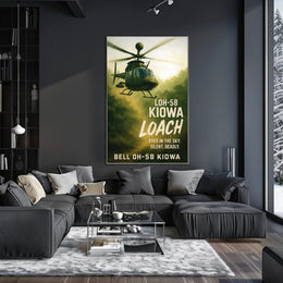 Bell OH-58 Kiowa Eyes in the Sky Poster PosterGoat