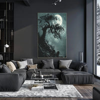Haunting Gothic Nighttime Scene: Fantasy or Mythology Poster PosterGoat