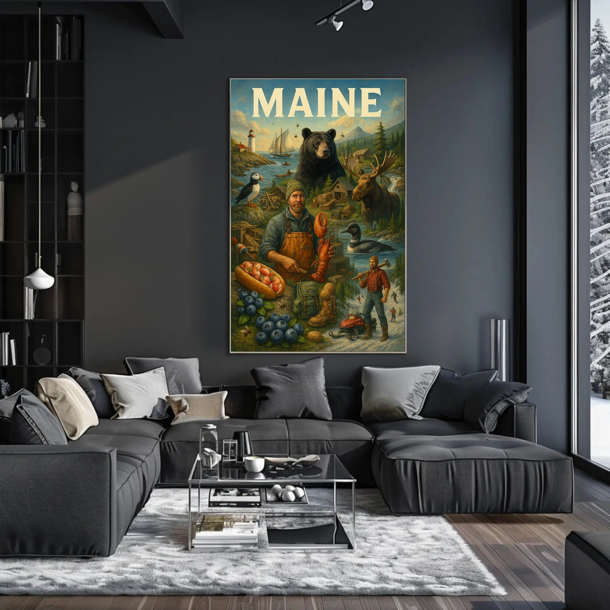 Discover Maine Poster