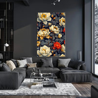 Floral Elegance Wall Art Print for Home Decor