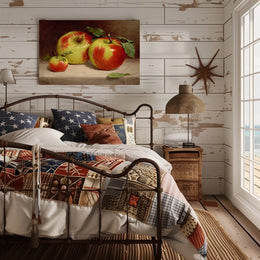 Photorealistic Apples Still Life: Artistic Poster