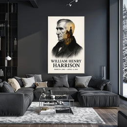 William Henry Harrison 9th President of the United States Reflections Poster