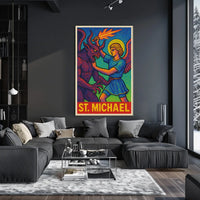 Saint Michael Divine Art Poster