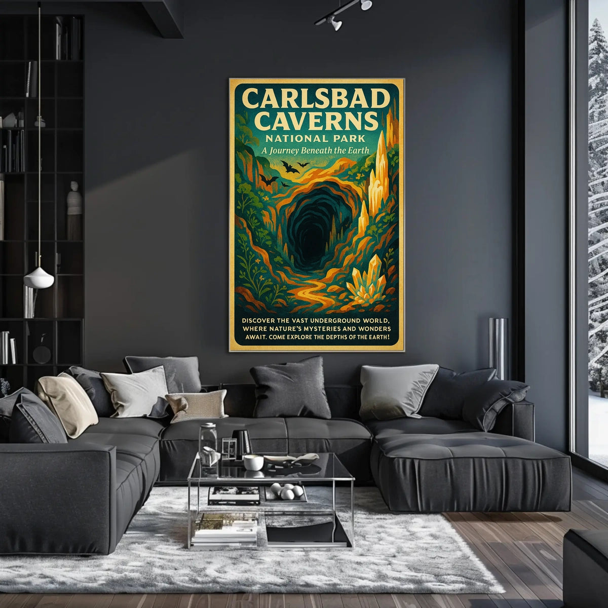 Carlsbad Caverns National Park Caves Exploration Adventure Poster