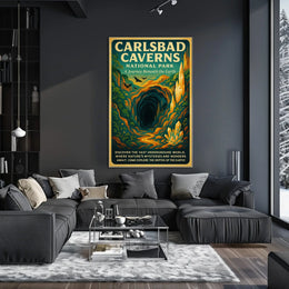 Carlsbad Caverns National Park Caves Exploration Adventure Poster