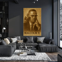 Malcolm X Iconic Leader Poster