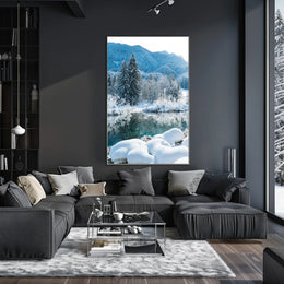 Winter Serenity in a National Park Poster