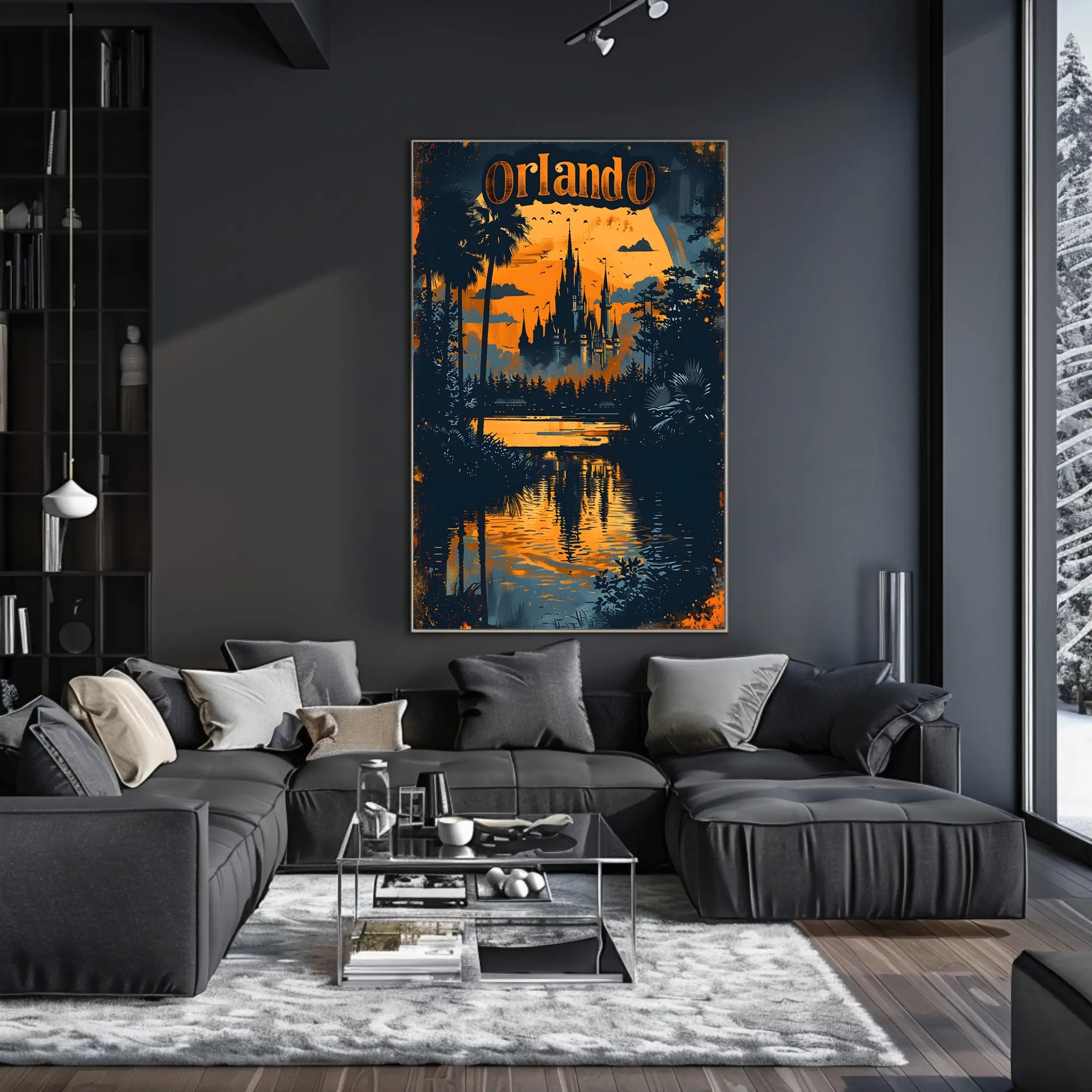 Orlando at Dusk Poster