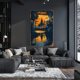 Orlando at Dusk Poster