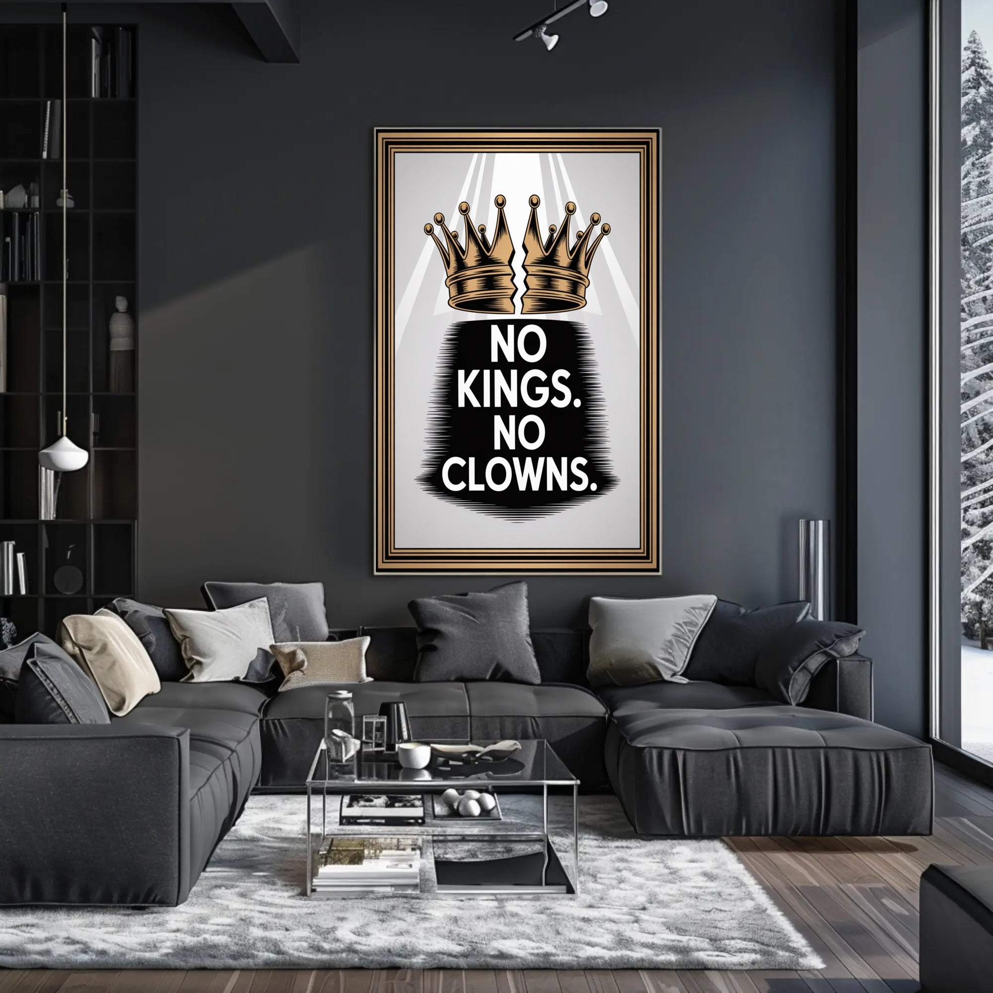 No Kings No Clowns Political or Propaganda Poster