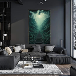 Journey Through The Misty Mountains Poster