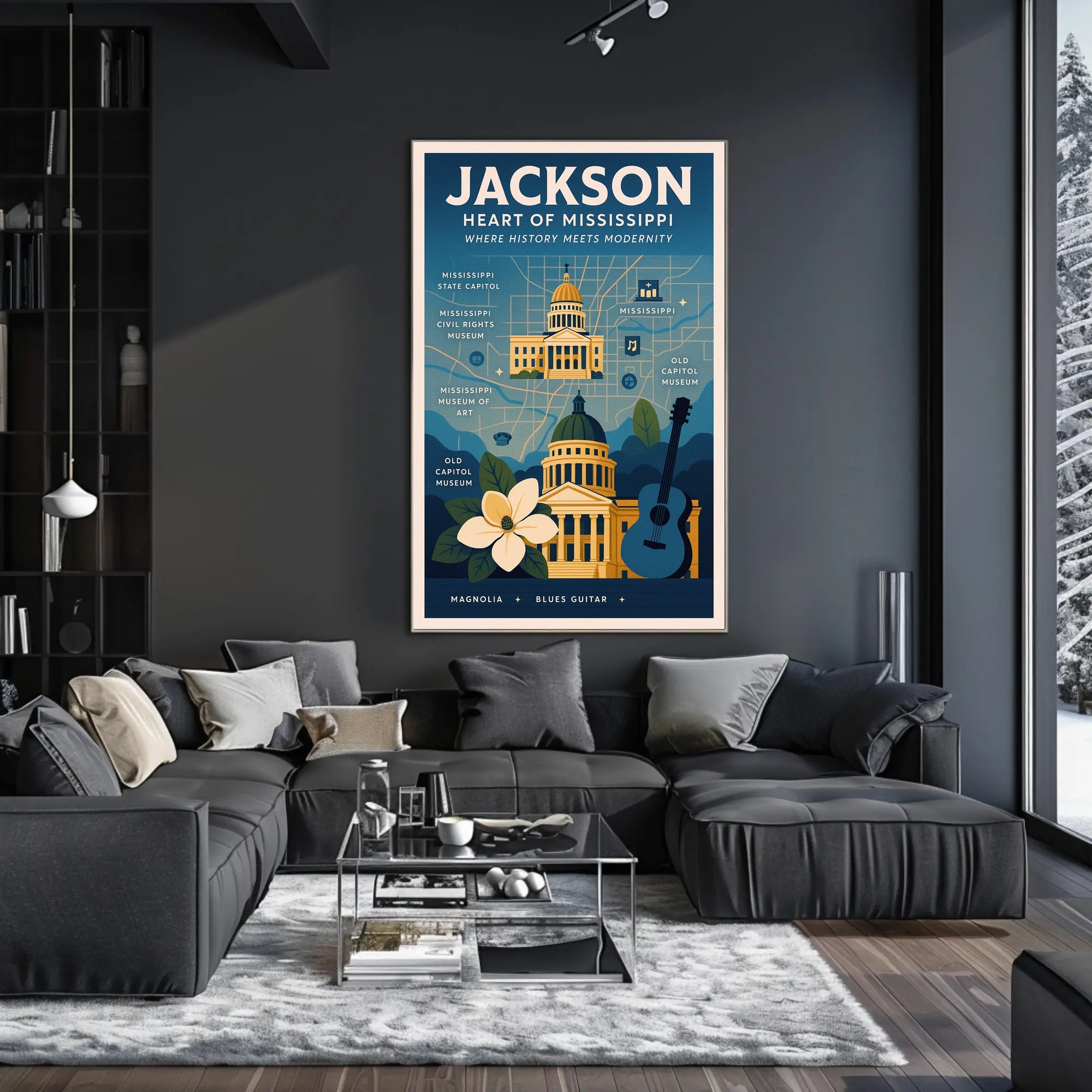 Jackson - Heart of Mississippi Poster