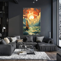 Sailing Into The Sunset Poster PosterGoat