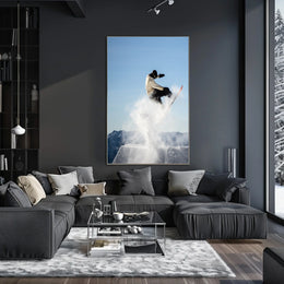 Snowboarder In Action Poster