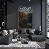 Black Canyon Adventure Vintage National Park Poster