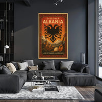 Explore Albania's Beauty in Patriotic Travel Poster