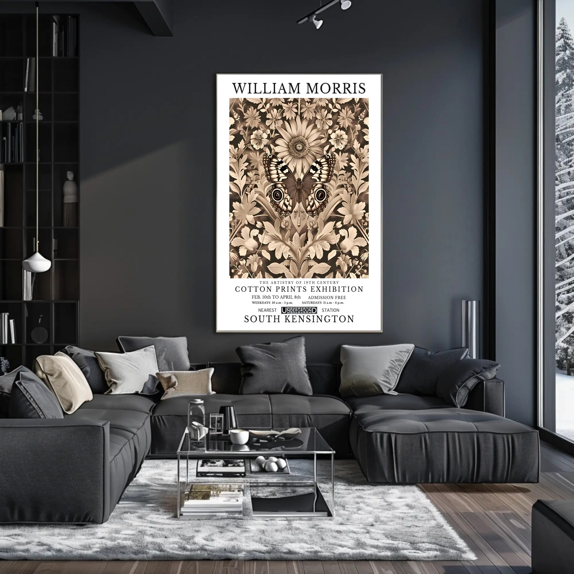 William Morris 19th Century Cotton Prints Poster