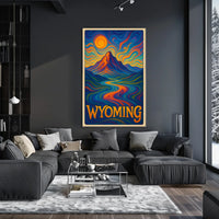 Wyoming Vibrant Landscapes Poster
