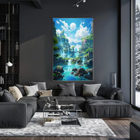 Enchanted Waterfall Paradise Poster
