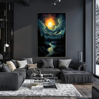 Celestial Nightscape Poster