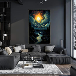 Celestial Nightscape Poster
