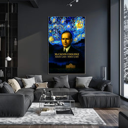 Calvin Coolidge 30th President of the United States Presidential Masterpiece Series Poster
