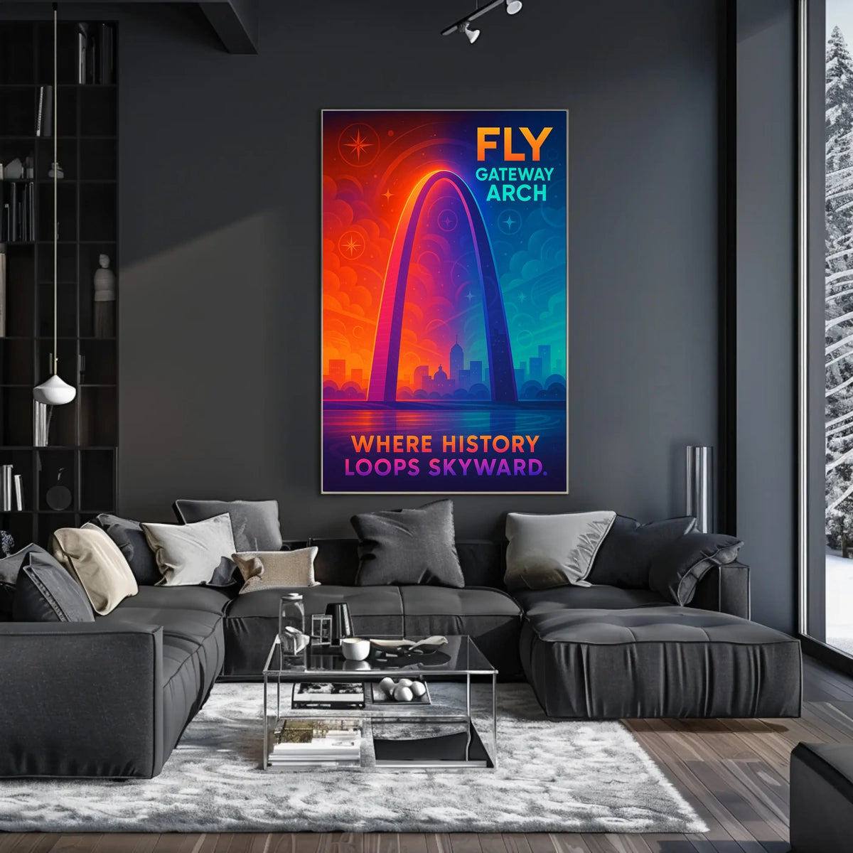 Gateway Arch Where History Loops Skyward Poster