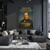 Grover Cleveland Vintage American Presidential Historical or Presidential Poster PosterGoat