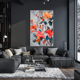 Vibrant Floral Elegance Wall Art Print