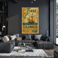 Columbus Americas Discovery 1492 Historic Journey Poster