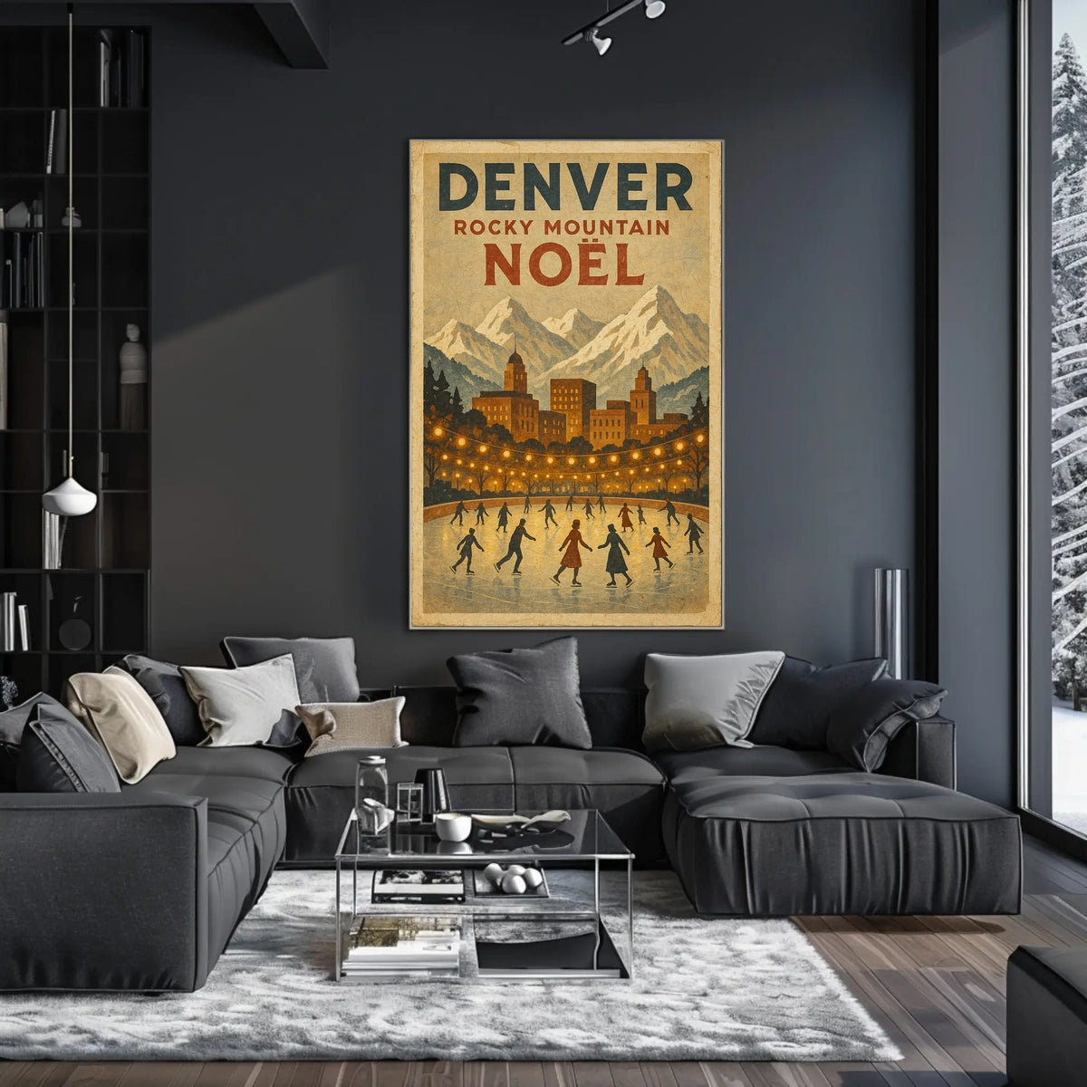 Denver Rocky Mountain Noël Poster