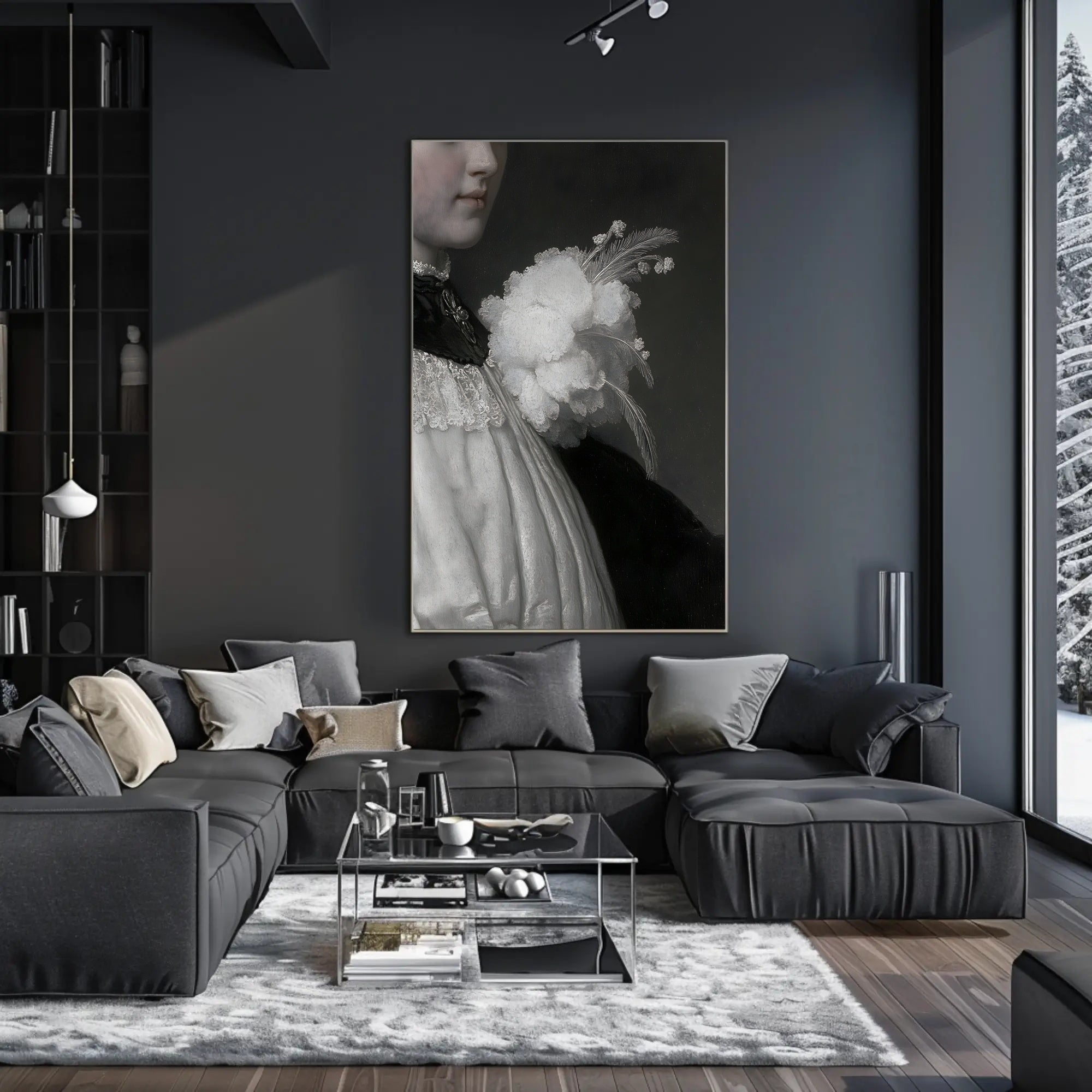 Baroque Portrait Art Poster: Elegant Classical Historical Scene PosterGoat