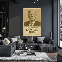 Donald Trump 47th President Poster