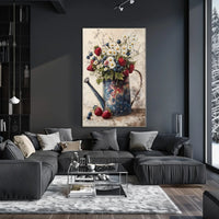 metal watering can Poster